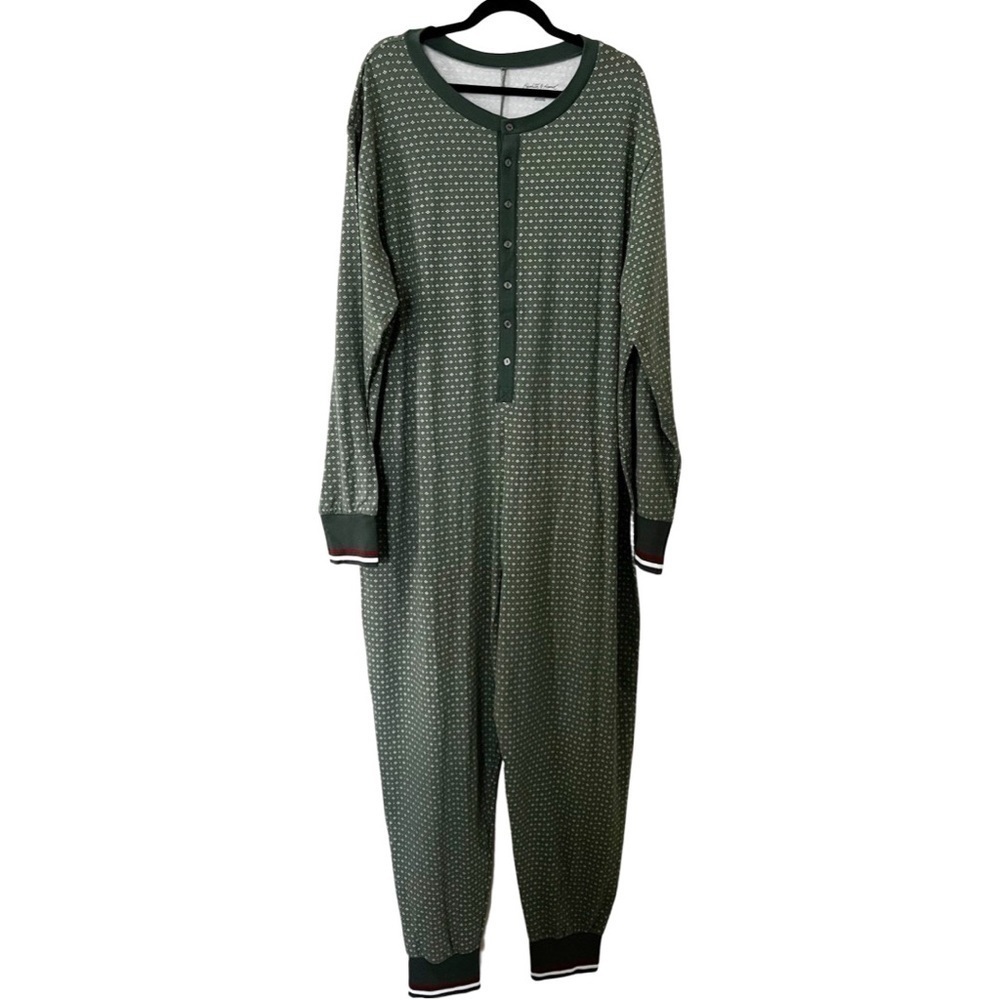 NWT Hearth & Hand with Magnolia Allover Fleck Long Sleeve Union Suit XXL - Picture 2 of 5
